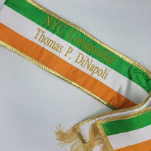 Quick Order 5-7" sewn Tri-Color Parade Style Premium Satin Sash