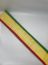 Quick Order 5-7" sewn Tri-Color Parade Style Premium Satin Sash