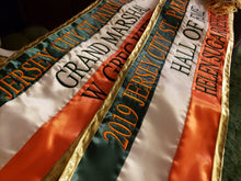 Quick Order 5-7" sewn Tri-Color Parade Style Premium Satin Sash