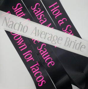 Bridal Bachelorette Satin Ribbon sashes