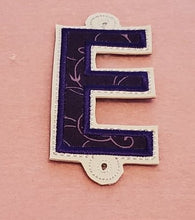 Letter 'E' for Banner HORIZONTAL & VERTICAL files 4x4 - ITH Digital Embroidery Design