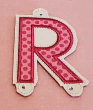 Letter 'R' for Banner HORIZONTAL & VERTICAL files 4x4 - ITH Digital Embroidery Design