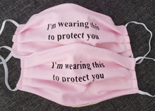 Custom Text or Logo on Cotton Face Masks