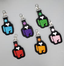 Among Us Crewmate Keyfobs Keychain Zipper Pulls