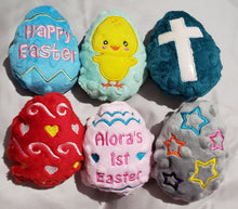 Easter Egg 4x4 stuffies- all 6 designs - ITH Digital Embroidery Design