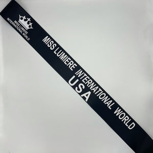 Miss Lumiere international World USA sash