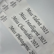 Miss Pakistan USA sashes
