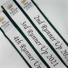 Quick Order 4.25" Premium Sewn Satin Fabric Sash