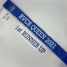 RVCR Queen satin ribbon sashes