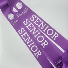 Senior volley ball sashes