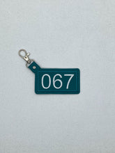 Player 222 067 120 149 456 001 Squid Game style Keyfobs Keychain Zipper Pulls