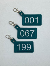 Player 222 067 120 149 456 001 Squid Game style Keyfobs Keychain Zipper Pulls