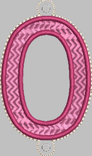 Letter 'O' for Banner HORIZONTAL & VERTICAL files 4x4 - ITH Digital Embroidery Design
