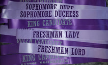 Freshman Lady Sophomore Duchess sashes