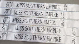 Southern Empire Miss sashes