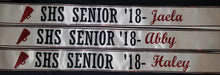 Senior Cheer Drill sashes