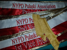 Quick Order 5-7" sewn Tri-Color Parade Style Premium Satin Sash