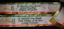 Quick Order 5-7" sewn Tri-Color Parade Style Premium Satin Sash