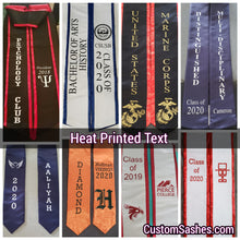 Quick Order 4.5" Sewn Satin Graduation Stole