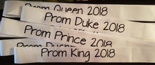 Prom / Homecoming Sash – Economy 3" Satin Ribbon | Shiny Text