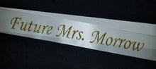 Bachelorette or Bridal Shower Sash – Economy 3" Satin Ribbon | Glitter Text