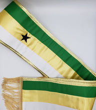 Tri-Color Parade Premium 6-7" Satin Sash EVEN STRIPES
