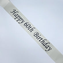 Birthday Sash – Economy 3" Satin Ribbon | Shiny Text