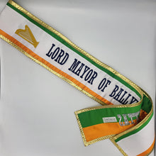 Tri-Color IRISH St. Patrick Parade Premium 5" Satin Sash UNEVEN STRIPES