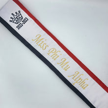 Tri-Color Parade Premium 5" Satin Sash UNEVEN STRIPES