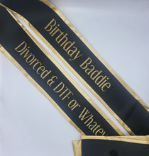 Quick CUSTOM Order 4.25" Premium Sewn Satin Fabric Sash