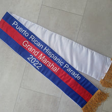 Tri-Color Parade Premium 6-7" Satin Sash EVEN STRIPES