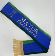 Tri-Color Parade Premium 5" Satin Sash UNEVEN STRIPES