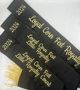 Quick Order 4.25" Premium Sewn Satin Fabric Sash