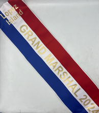 Tri-Color Parade Premium 6-7" Satin Sash EVEN STRIPES
