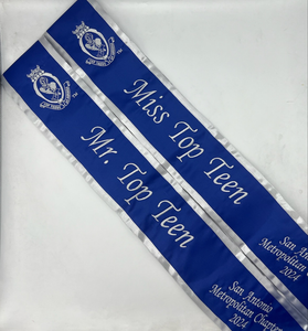 Quick Order 4.25" Premium Sewn Satin Fabric Sash