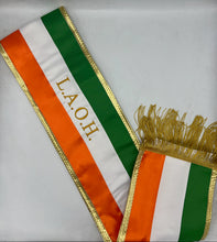 Tri-Color IRISH St. Patrick Parade Premium 5" Satin Sash EVEN STRIPES