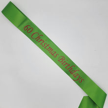 Birthday Sash – Economy 3" Satin Ribbon | Shiny Text