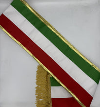 Tri-Color Parade Premium 6-7" Satin Sash EVEN STRIPES