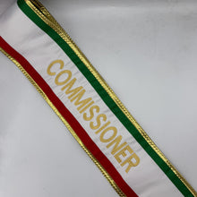 Quick CUSTOM Order 5-7" sewn Tri-Color Parade Style Premium Satin Sash