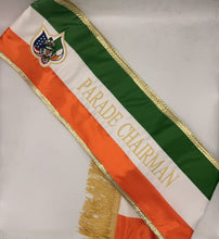Tri-Color IRISH St. Patrick Parade Premium 5" Satin Sash EVEN STRIPES