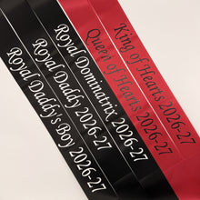 Quick CUSTOM Order 3" Economy Satin Ribbon Sash