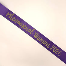Birthday Sash – Economy 3" Satin Ribbon | Glitter Text