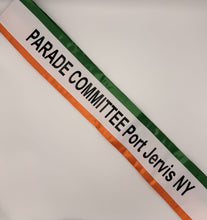 Tri-Color IRISH St. Patrick Parade Premium 5" Satin Sash UNEVEN STRIPES