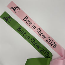 Quick CUSTOM Order 3" Economy Satin Ribbon Sash
