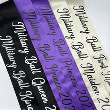Prom / Homecoming Sash – Economy 3" Satin Ribbon | Shiny Text