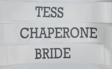 Bachelorette or Bridal Shower Sash – Economy 3" Satin Ribbon | Shiny Text
