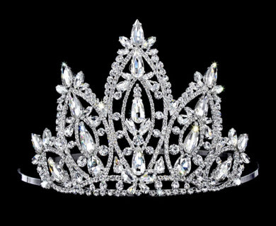W6 Western Rodeo Rhinestone Cowgirl Hat Crown Tiara 5.5