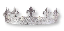 Men's SILVER Pearl King Crown 2.75" high adjustable band