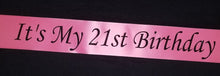 Birthday Sash – Economy 3" Satin Ribbon | Glitter Text