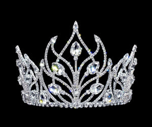 M2-90 Rhinestone Tiara 4" tall